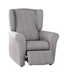 Estoralis ALBI - Élastique Housse de Fauteuil Relax, Taille 1 Place (de 70 à 110 cm), Couleur Marron