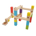 Marble Track Maze Game Wooden Marble Run Construction STEM Toy For Toddlers