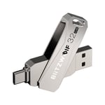 BlitzWolf Clé USB 2 en 1 Type-C USB3.0 Transmission ultra-rapide Rotation Support OTG en alliage de zinc32GB