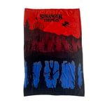 Character World Official Stranger Things Fleece Blanket | Super Soft Warm Throw, Midnight Upside Down Design | Perfect For Home, Bedroom, Sleepovers & Camping | Size 100 x 150cm