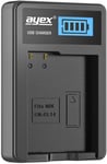 Chargeur USB pour Batterie Nikon Type EN-EL14 ¿ Chargement Via Prise USB, Ordinateur Portable, Batterie Externe ou PC ¿ Écran LCD avec indicateur de Charge.[G770]