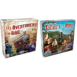 Les AVENTURIERS du Rail : Lot 1 Jeu de Base USA + 2 Extensions Iberia + COREE du SUD - Version Française - Jeu de Société pour Enfants dès 8 Ans - 2 à 5 Joueurs - Jeu de Stratégie - Days of Wonder