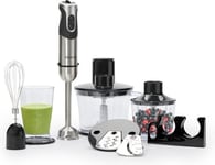 Brabantia BBEK1063 Turbo 8 speed Hand Blender Set, 1000W,  Brushed S/Steel