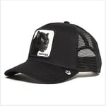 Animal Farm HK Trucker Mesh Baseball Hat Goorin Bros Style Snapback Cap Hip Hop Men - FÄRG: Black Panther