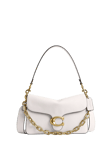 Coach Chain Tabby Leather Crossbody Bag, Chalk