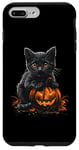 iPhone 7 Plus/8 Plus Black Cat Halloween Costume Pumpkin For Women Case