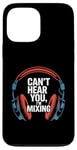 Coque pour iPhone 13 Pro Max Casque DJ ingénieur du son studio de mixage amateur de musique