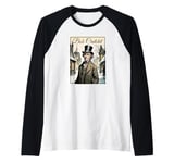 Bob Cratchit Portrait - A Christmas Carol Raglan Baseball Tee