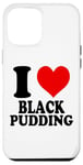 Coque pour iPhone 12 Pro Max I Love Pudding Black