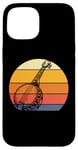 Coque pour iPhone 15 Lecteur banjo Sunset Music Lover