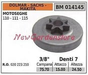 Pignon DOLMAR Moteur Tronçonneuse 110 111 115 3/8" Dents 7 014145