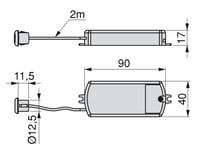 Emuca Red Eye 4 motion (mouvement) 240V AC, 100-240V AC 50-60Hz, Plastique, 10 u