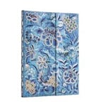 Blue Willow (Celebrate Hanfu) Midi Unlined Hardcover Journal (Wrap Closure)