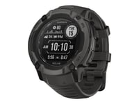 Garmin Instinct 2X Solar - 50 Mm - Fiberforsterket Polymer - Ja Smartklokke Med Bånd - Håndleddstørrelse: 145-228 Mm - Monokrom - 64 Mb - Bluetooth, Ant+ - 67 G - Grafitt