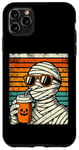 Coque pour iPhone 11 Pro Max Trick or Treat Mummy Hipster Latte Funny Halloween Mummy