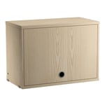 String - String Cabinet with Flip Door w58 x d30 x h37 cm 1-pack 58x42x30 Ash - Hyllor och hyllsystem - Grå - Trä