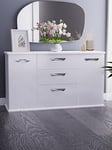 Swift Neptune Ready Assembled High Gloss Large Sideboard - White - Fsc&Reg; Certified