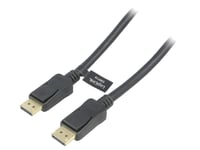 Cable DisplayPort 1.2 prise male des deux cotes 3D 4K UHD 20m - Noir