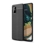 Samsung Galaxy A71 5G      Leather Texture Case    Black