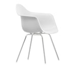 Vitra - Eames RE Plastic Armchair DAX 85 Cotton White, Chrome - Matstolar - Charles & Ray Eames - Vit - Metall/Plast