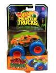 Hot Wheels Monster Trucks Glow in The Dark Podium Crasher - Mattel - NEUF - Rare