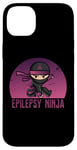 Coque pour iPhone 14 Plus Epilepsy Ninja Support de sensibilisation à l'épilepsie avec ruban violet