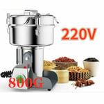 800g Electric Grinder  Dry Food Grinding Machine Grains Spices Herbs Cereal Mill