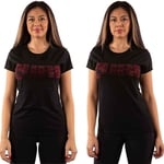 The Cure Ladies T-Shirt: Logo (Diamante) (Small)