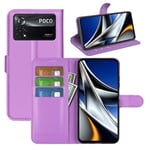 Xiaomi Poco X4 Pro 5G      Pu Wallet Case    [Purple]