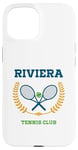 Coque pour iPhone 15 Riviera Tennis Club Athletics California Preppy Raquette