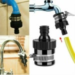 Universal Tap To Garden Hose Pipe Connector Mixer Kitchen Bath Tap Adapter /uk