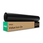 Cricut Iron On | Black | 6m (20ft) | Heat Transfer Vinyl Roll | for use with All Cricut Cutting Machines