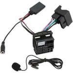 Eosnow - Adaptateur de cble Audio Bluetooth 5.0 Aux 12 broches, remplacement mains libres pour Microphone pour Peugeot 207 307 407 308
