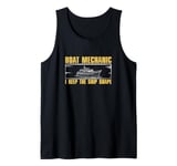 Boat Mechanic I Keep The Ship Shape Funny Marine Technicians Tank Top