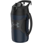 Under Armour Playmaker Sport Jug, Water Bottle with Handle, Foam Insulated & Leak Resistant, 64oz, Navy/Black