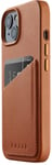 Mujjo Full Leather Wallet Case (iPhone 15/14/13) - Brun