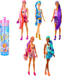 Barbie Color Reveal Doll with 6 Unboxing Surprises, Totally Denim Series with Patchwork Print & Color Change, HJX55