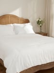 Truly 100% Linen Ladder Easy Care Bedding, White