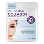 Skin Republic Collagen Infused Hydrogel Face Mask | Biodegradable | Reduces signs of Aging | Provides Intense Hydration | For a Radiant, Younger-looking Skin (Pack of 1)