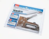 Heavy Duty Staple Gun With 800 Staples Alarm Wire Flex Cable 4-14mm Staples