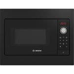 Micro-ondes simple encastrable - BOSCH SER2 - BFL523MB3F - Noir - 20 L -  38,2 x 49,5 x 33,5 cm