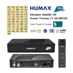 Pack Tivùsat Décodeur Satellite HD - Humax Tivumax LT HD-3801S2 + Carte Tivùsat