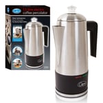 Quest 1.8 L Stainless Steel Electric Coffee Espresso Brewing Maker Percolator