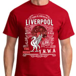 Liverpool vintage stil t-shirt - YNWA XS