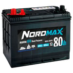 Nordmax Marin Start/Förbrukningsbatteri EFB 12V 80Ah 650A