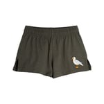 Mini Rodini GOTS Seagull Shorts Black | Svart | 80/86 cm