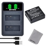 Batmax DMW-BLE9 DMW-BLG10 DMW-BLG10E Battery and Rapid USB Battery Charger for Panasonic DC LX100 II GX9 TZ200 TZ95 TZ90 DMC TZ100 TZ80 GF6 GX7 GX80 LX100 S6 Camera Batteries