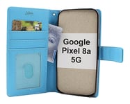 New Standcase Wallet Google Pixel 8a 5G (Ljusblå)