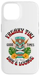 iPhone 14 Tiki Bar and Lounge Retro Vintage Hawaiian Tiki Torch Hawaii Case