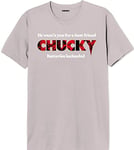 Chucky Men's Uxchuckts003 T-Shirt, Pink, XS